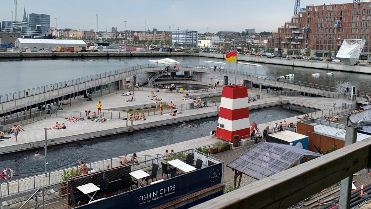 Apartment Directly To Seafront Of Bassin 7 With Big Balcony And Free Parking Århus Exterior foto